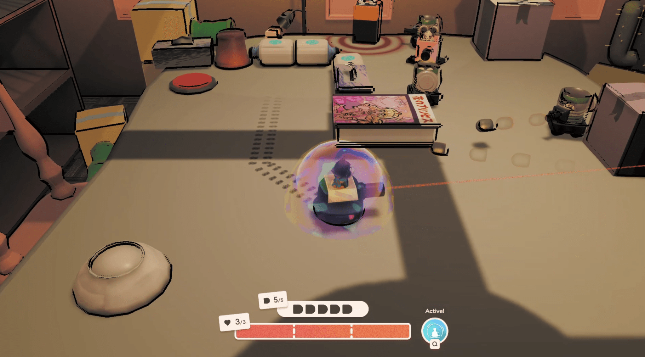 Catank has their bubble shield activated.
